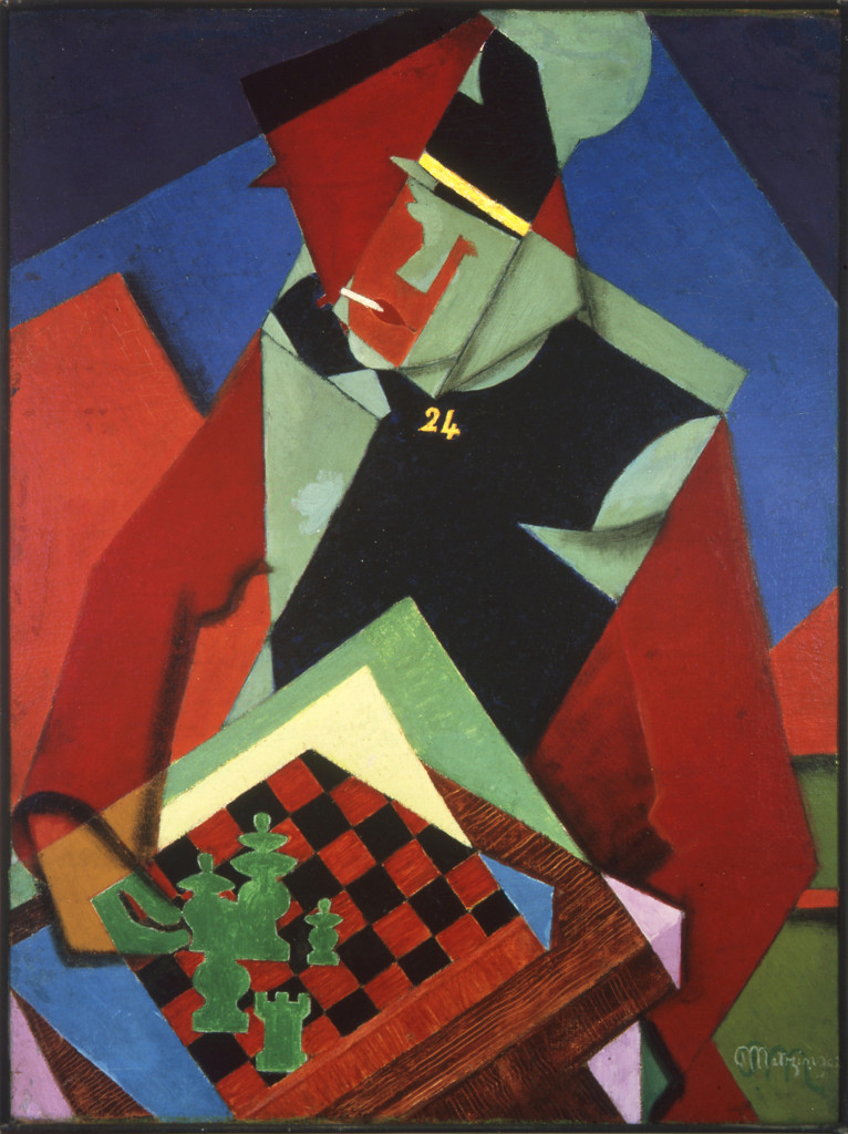 Jean_Metzinger,_1915,_Soldat_jouant_aux_échecs_(Soldier_at_a_Game_of_Chess),_oil_on_canvas,_81.3_x_61_cm,_Smart_Museum_of_Art